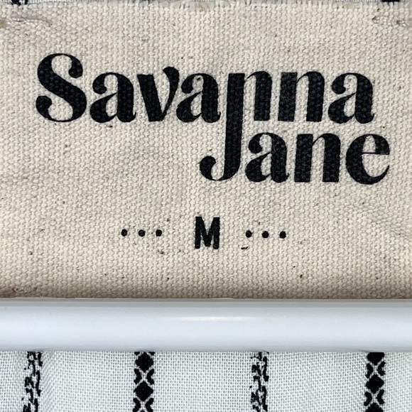 Savanna Jane Embroidered Floral Tunic Sz Medium Peasant Boho Beachy Vacation - Picture 10 of 16